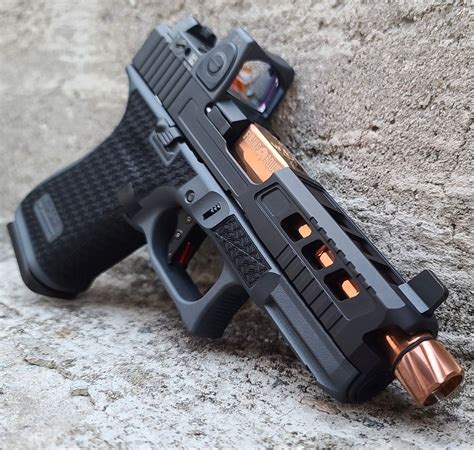 Gen 5 Glock 19 Firing Squad Copper Barrel Show Stopper Slide Cut