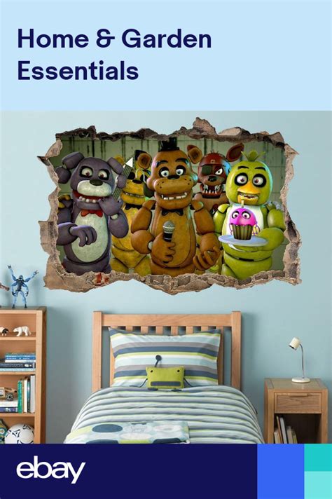 Five Nights At Freddys 3d Smashed Wall Sticker Decal Home Decor Art