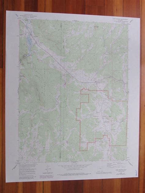 Lake George Colorado 1985 Original Vintage Usgs Topo Map 1985 Map