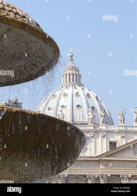 Dome Of Stpeters In Vatican Rome Stock Photo Alamy