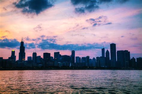 Chicago Downtown Cityscape Stock Image Image Of City 34556487