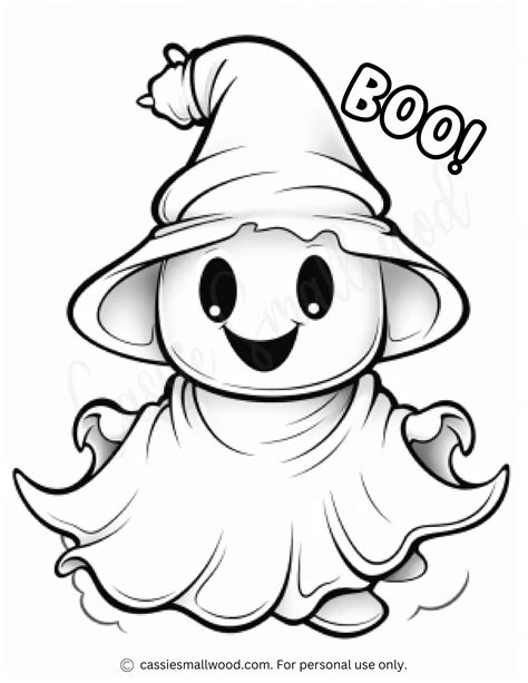 Free Printable Halloween Ghost Coloring Pages Get All