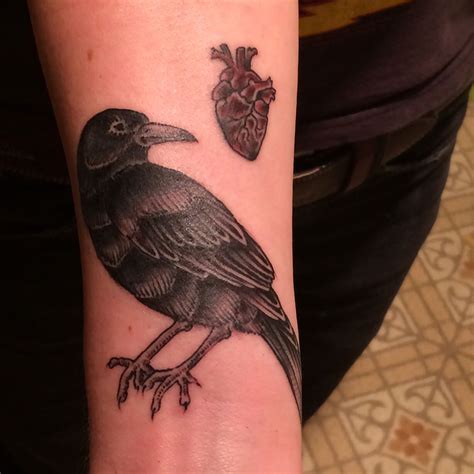 Finally Got My Crow Tattoo Crow Tattoo Tattoos Animal Tattoo