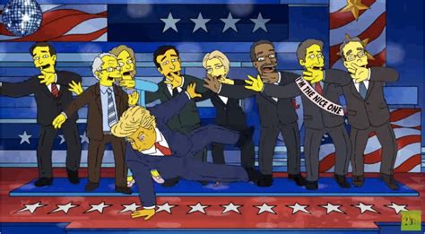 The Simpsons Poured Candidates For Us Presidency Video Forumdaily