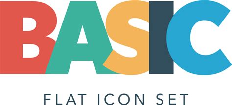 Basic Flat Icons — a set of 100 multipurpose vector icons ...