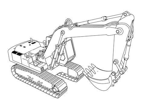 Excavators Coloring Pages - Coloring Home