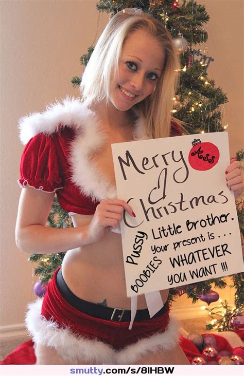 Sister Christmas Gift To Brother Brosis Chooseone Ass Pussy Or