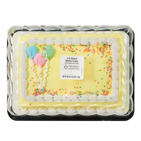 Online shopping in canada at walmart.ca. Freshness Guaranteed White Cake with Whipped Icing, 1/4 Sheet, 40 oz - Walmart.com - Walmart.com