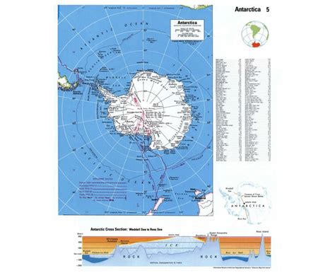 Large Detailed Map Of Antarctica Antarctic Region World Mapsland The