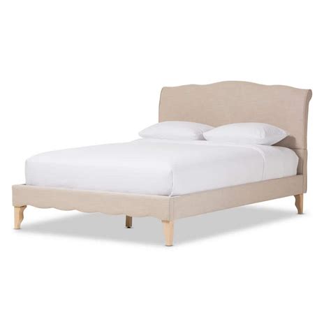 Baxton Studio Fannie Beige Full Upholstered Bed 28862 7015 Hd The