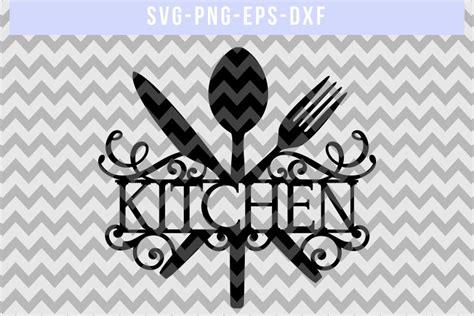 Kitchen Svg Cutting Files Wall Art Stencil Svg Kitchen Etsy