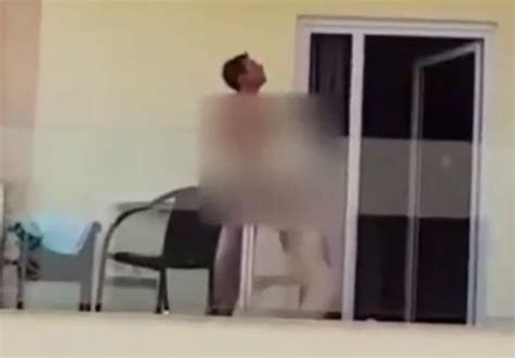 Shocking Moment Couple Perform Sex Act On First Floor Balcony Of