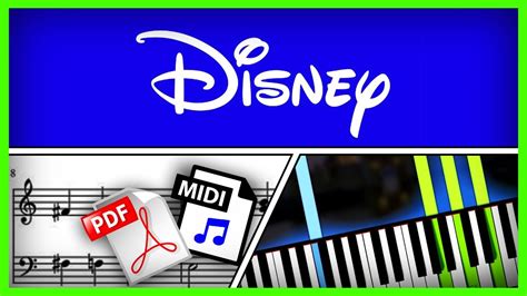Disney Intro Opening Ost Main Theme Song Piano Tutorial Sheet