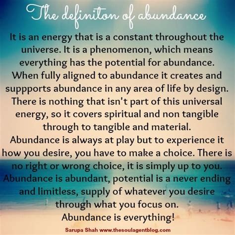 Abundance Definitions Faith Quotes