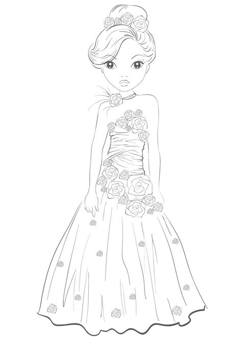 So, what better way to combine those two than by these coloring images. Princess Dress by funandcake on DeviantArt