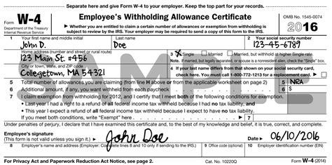 Important Tax Information And Tax Forms · Camp Usa · Interexchange