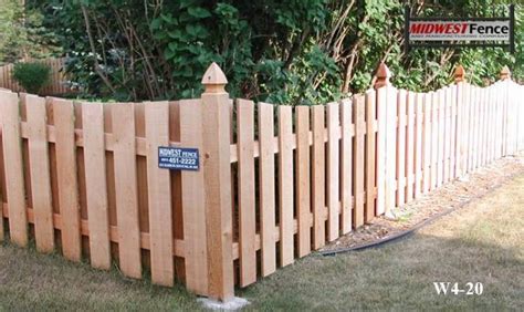 4 Foot High Wood Private Fences Midwest Fence