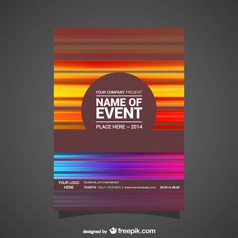 Event Poster Abstract Editable Design Vector Free Download