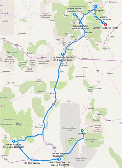 New Mexico Mile Marker Map Maps Model Online
