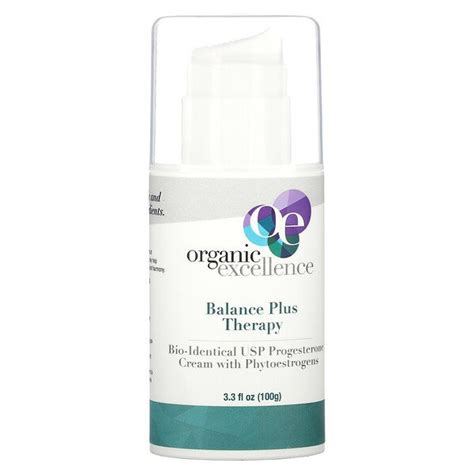 Organic Excellence Balance Plus Therapy Bio Identical Usp