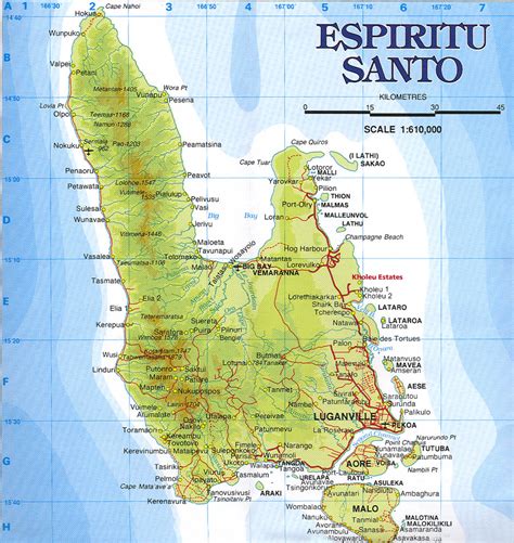 Espiritu Santo Map