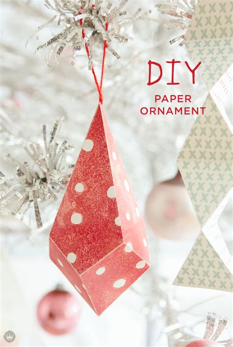 Paper Ornaments Simple And Cheap Christmas Tree