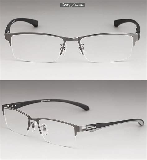 Men Titanium Alloy Eyeglasses Frame For Men Eyewear Flexible Temples Fuzweb