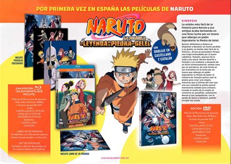 Naruto La Pel Cula La Leyenda De La Piedra De Gelel Ed Coleccionista