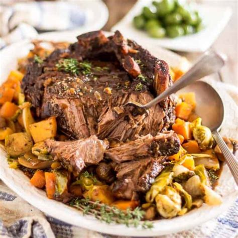 This boneless beef roast is marinated in a flavorful. cross rib roast