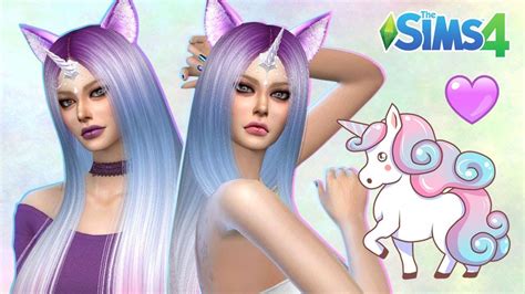 Unicornia Unicorn Girl The Sims 4 Cas Cc Links Youtube