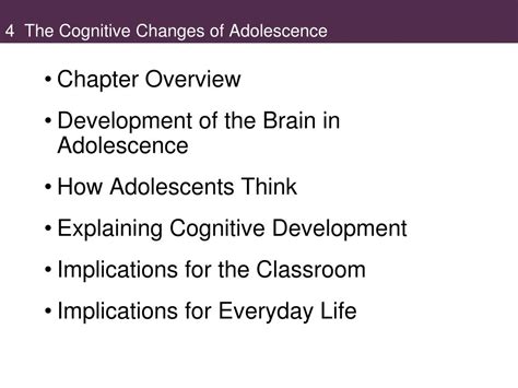Ppt The Cognitive Changes Of Adolescence Powerpoint Presentation