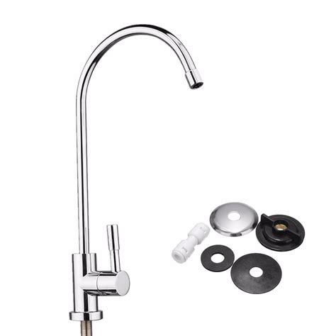 Easy 90 day returns · lifetime warranty · expert customer service 1/4 Inch Chrome Drinking RO Water Filter Faucet Finish ...