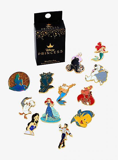 The Disney Princess Pin Set Is In Its Box