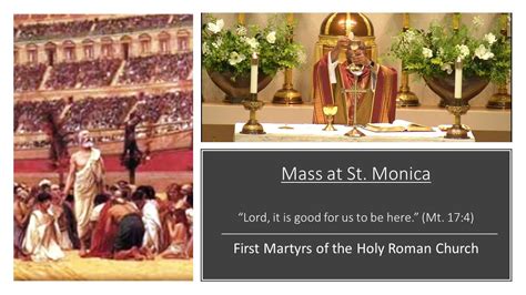 Daily Mass First Martyrs Of The Holy Roman Church Youtube