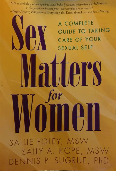Sex Matters For Women Foley S Kope S A Sugrue D P 7 Luglio 2017