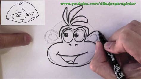 Cómo dibujar a Botas el mono de Dora la Exploradora YouTube