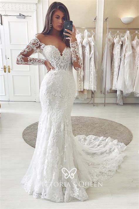 4.know the wedding dress basics. Sweetheart Illusion Lace Long Sleeve Fall Wedding Dress - VQ