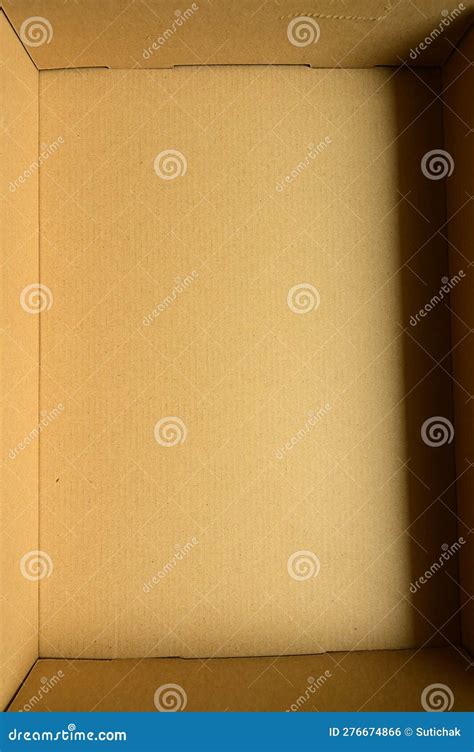 Close Up Blank Brown Paper Box Packaging For Design Stock Photo Image Of Merchandise Cover