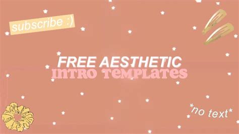 Free Aesthetic Intro Templates No Text Youtube