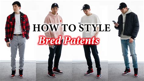 How To Style Air Jordan 1 Bred Patent 10 Outfit Ideas Youtube