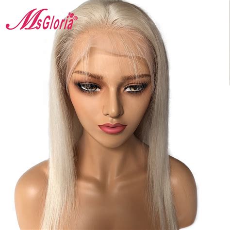 Aliexpress Com Buy Msgloria 60 Platinum Blonde Silky Straight Lace