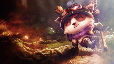 As far as yordles are concerned, there is something just slightly off about him. Video Game League Of Legends Teemo Wallpaper