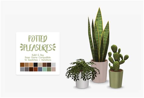 Sims 4 Maxis Match Plants Hd Png Download Transparent Png Image