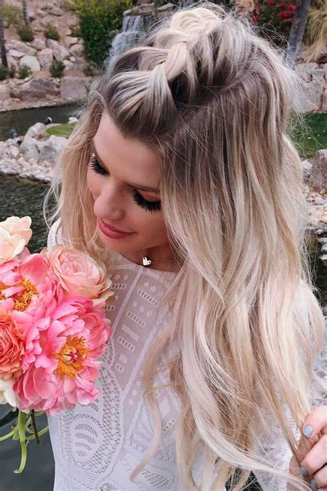 These pretty hairdos will look flawless at any wedding. 30 Cute Hairstyles For A First Date | Night hairstyles ...