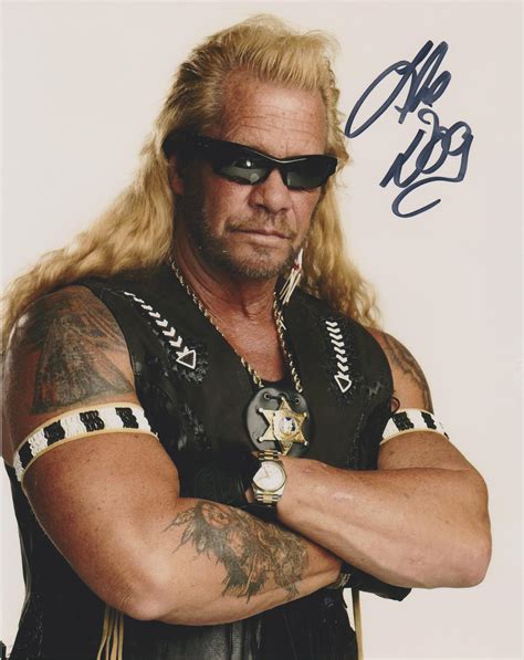 Autographed Dog the bounty hunter framed 8x10inch photo with COA