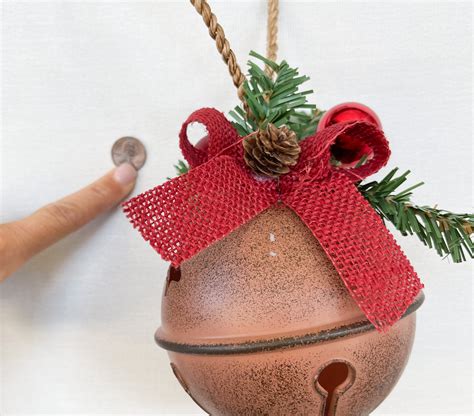 Vintage Inspired Bell Christmas Ornament Rustic Bell Etsy