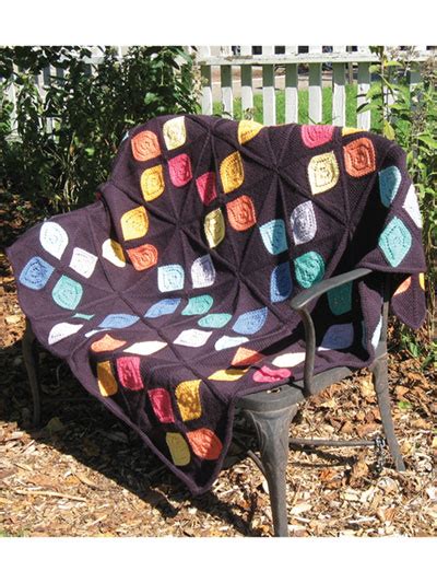 Stained Glass Afghan Knit Pattern