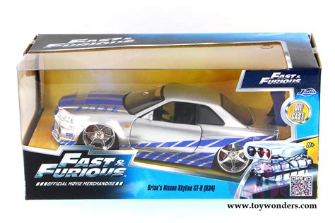 Jada Toys Fast And Furious Brians Nissan Skyline Gt R Hard Top 971584