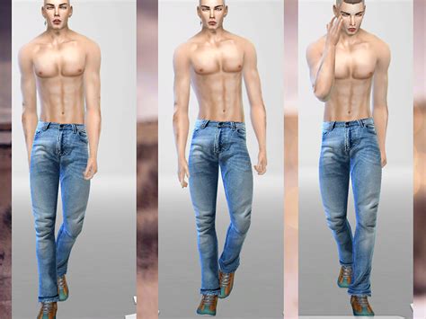 The Sims Resource Denim Original Male Jeans