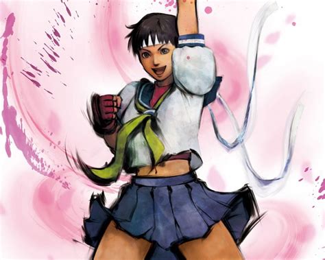 Kasugano Sakura Street Fighter Wallpaper By Capcom 549272